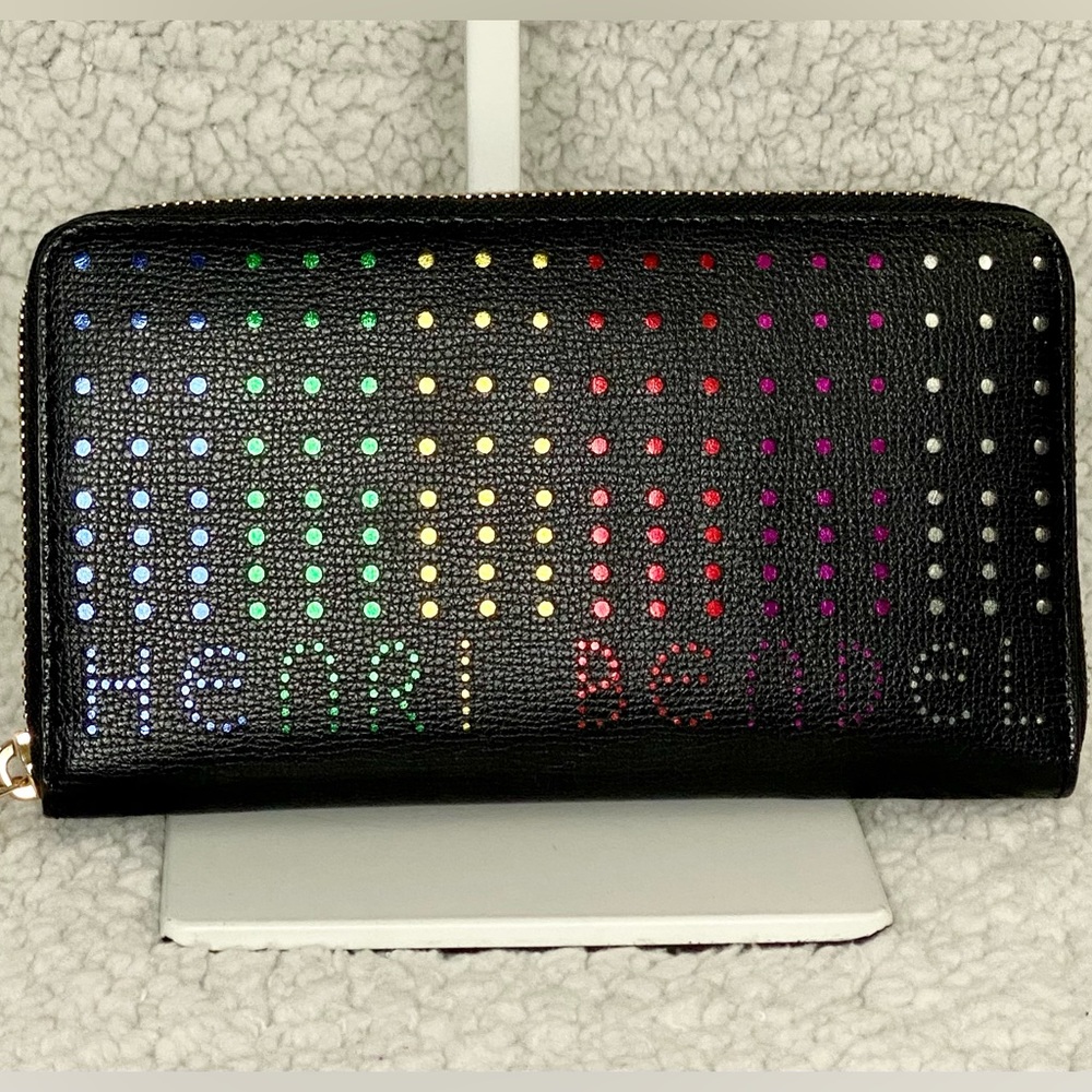 Henri Bendel Rainbow Long Zipper Wallet